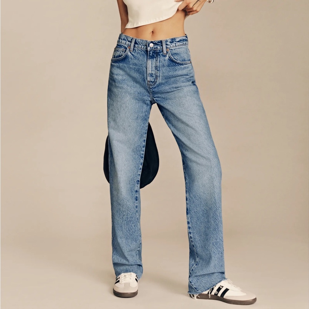 Reformation Val 90s Mid Rise Straight Jeans